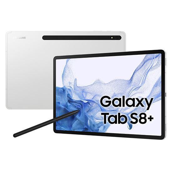 Samsung Galaxy Tab S8+ (SM-X800), 8GB/128GB Wi-Fi Silver | MPSTORE.RO