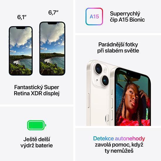 Apple iPhone 14, 128GB Starlight | MPSTORE.RO