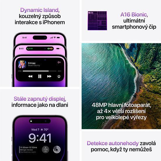 Apple iPhone 14 Pro, 128GB Deep Purple | MPSTORE.RO
