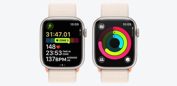 Apple Watch Series 9 45mm Cellular, Gri închis | MPSTORE.RO