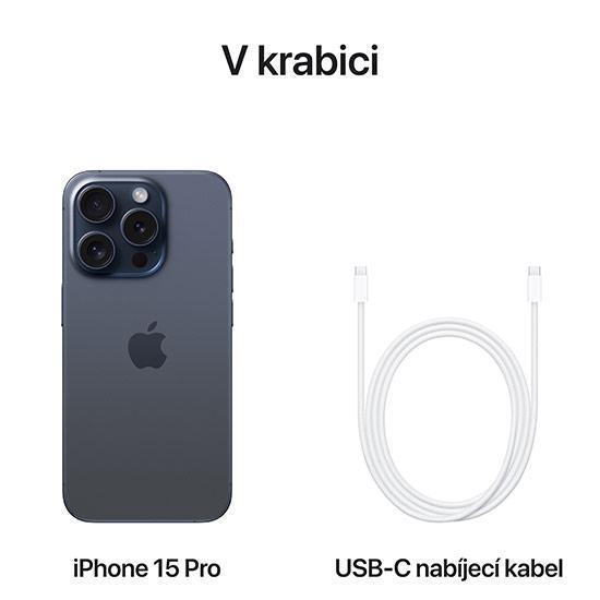 Apple iPhone 15 Pro, 128GB albastru titan | MPSTORE.RO